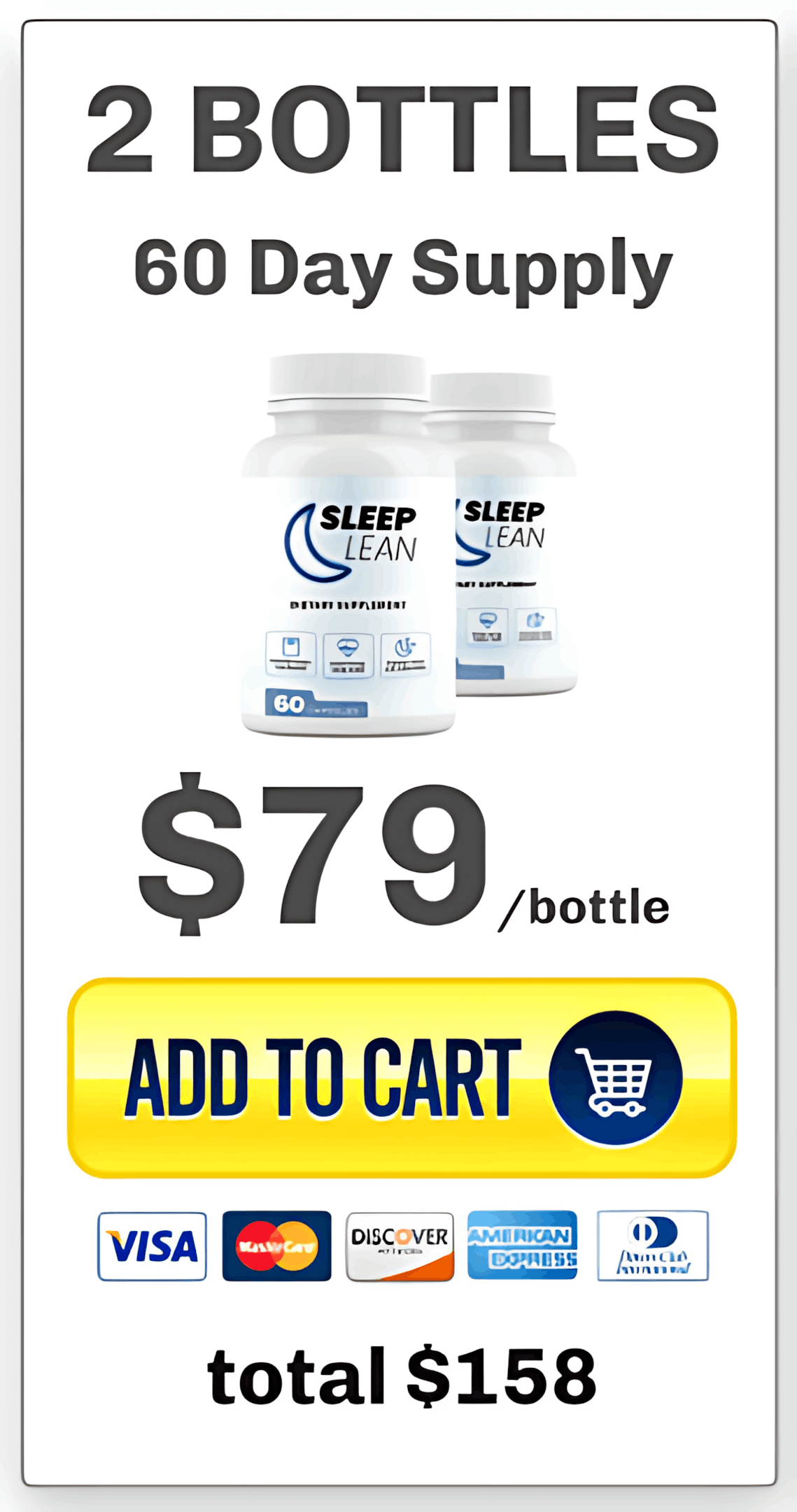 SleepLean 2 bottle starter pack for better sleep and weight control